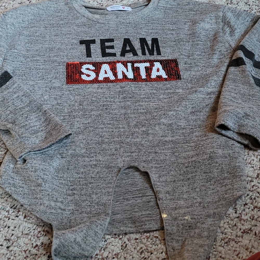 Girl's Team Santa LS shirt